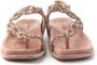 Alma en Pena Strass Sandaal met Lage Sleehak Pink Dames - Thumbnail 5