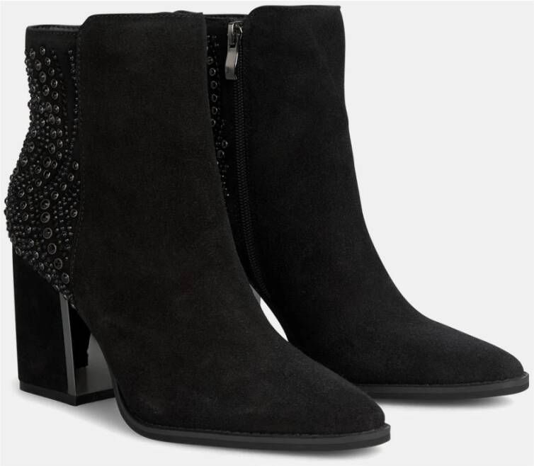 Alma en Pena Studded design bootie Black Dames