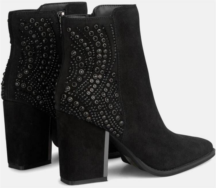 Alma en Pena Studded design bootie Black Dames