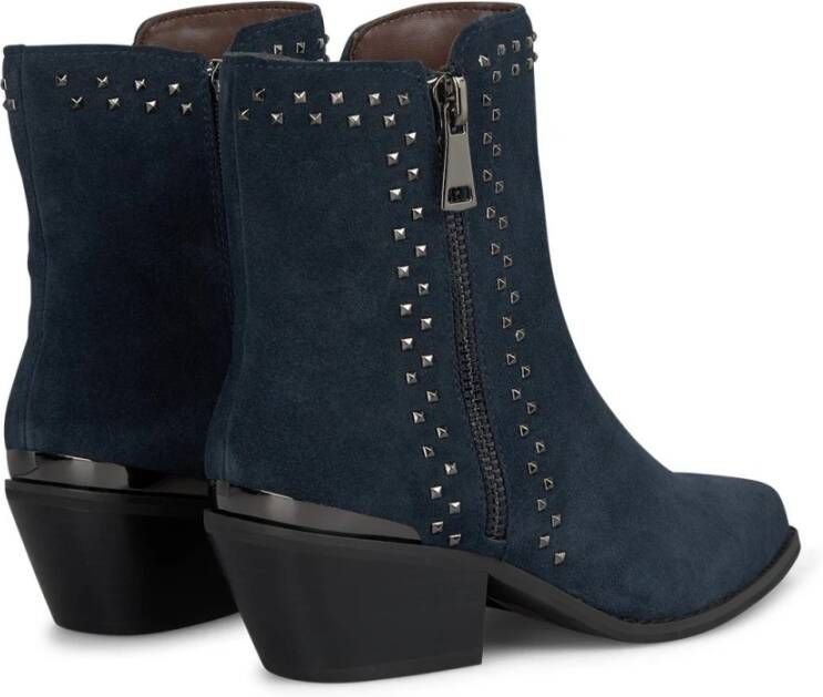 Alma en Pena Studded enkellaarzen Blue Dames