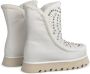 Alma en Pena Studded Fur Ankle Boots White Dames - Thumbnail 3