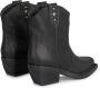 Alma en Pena Studded Leren Enkellaarzen Black Dames - Thumbnail 3