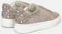 Alma en Pena Studded Leren Sneaker met Platform Beige Dames - Thumbnail 3