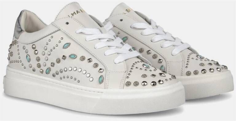 Alma en Pena Studded Leren Sneaker Multicolor Dames