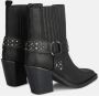 Alma en Pena Studded square toe ankle boot Black Dames - Thumbnail 3