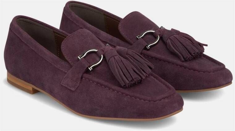 Alma en Pena Tassel Loafer Platte Schoen Purple Dames