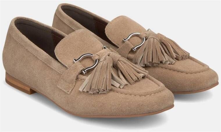 Alma en Pena Tassel Loafers Beige Dames