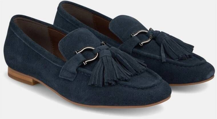 Alma en Pena Tassel Loafers Blue Dames