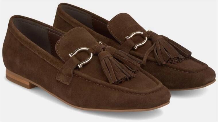 Alma en Pena Tassel Loafers Brown Dames