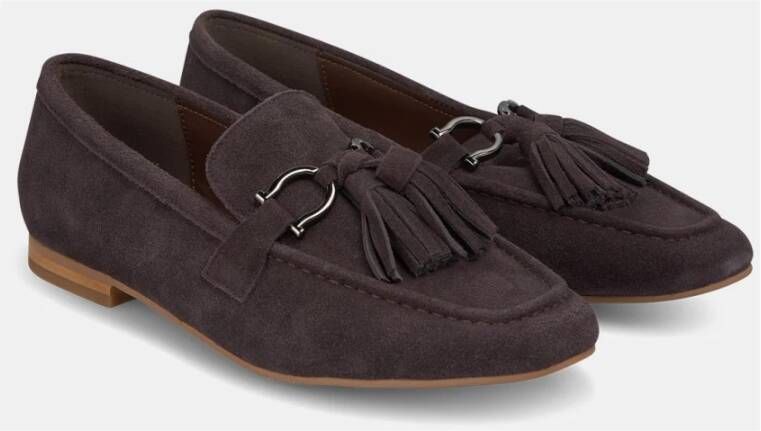 Alma en Pena Tassel Loafers Brown Dames