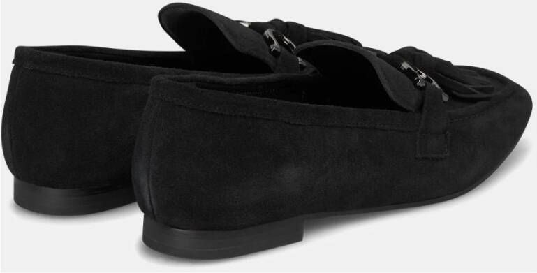 Alma en Pena Tassel Loafers Dames Platte Schoenen Black Dames