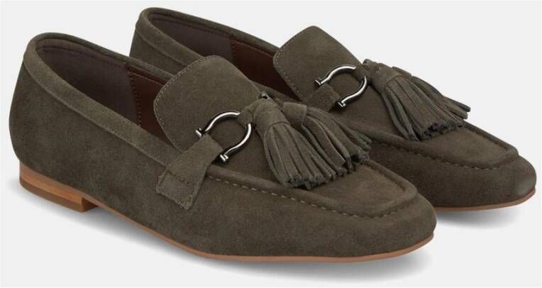 Alma en Pena Tassel Loafers Green Dames