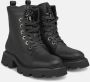 Alma en Pena Track sole lace-up leather boots Black Dames - Thumbnail 2