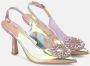 Alma en Pena Transparante hak schoen met cirkelvormige teenornament Pink Dames - Thumbnail 2