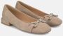 Alma en Pena Versierde Ballerina Flats Beige Dames - Thumbnail 2