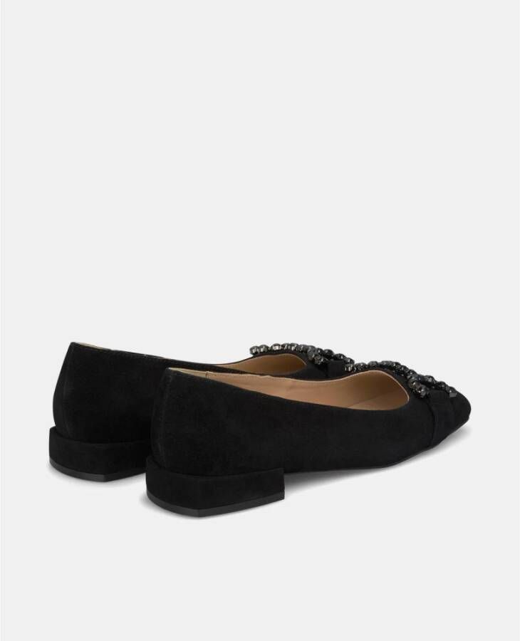 Alma en Pena Versierde Ballerina Flats Black Dames