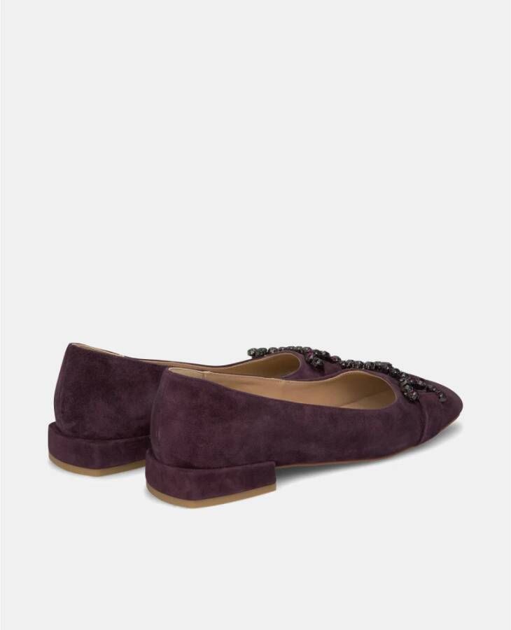 Alma en Pena Versierde Ballerina Flats Purple Dames