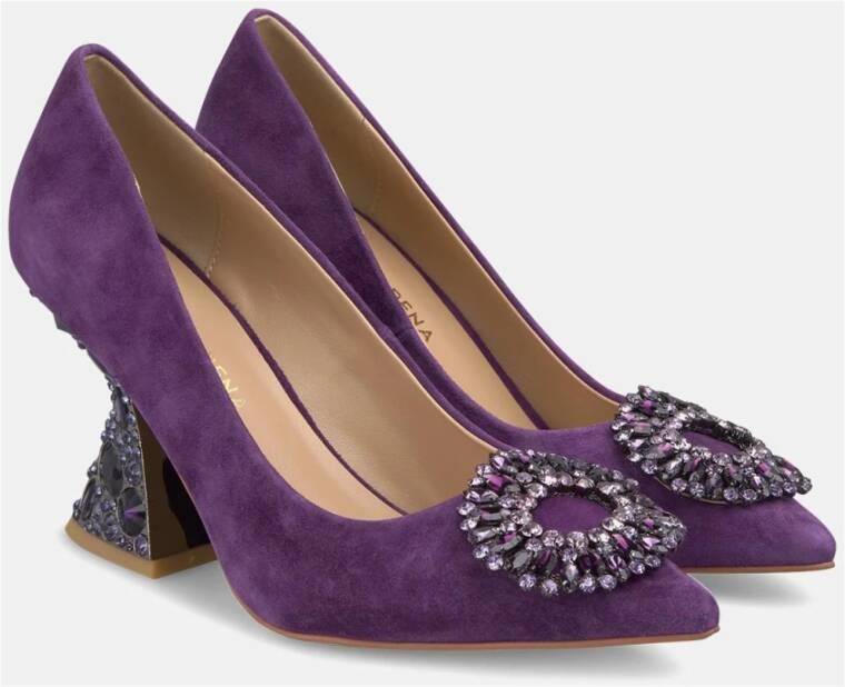 Alma en Pena Versierde hakschoen Purple Dames