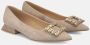 Alma en Pena Vierkante ballerina ornament Beige Dames - Thumbnail 2