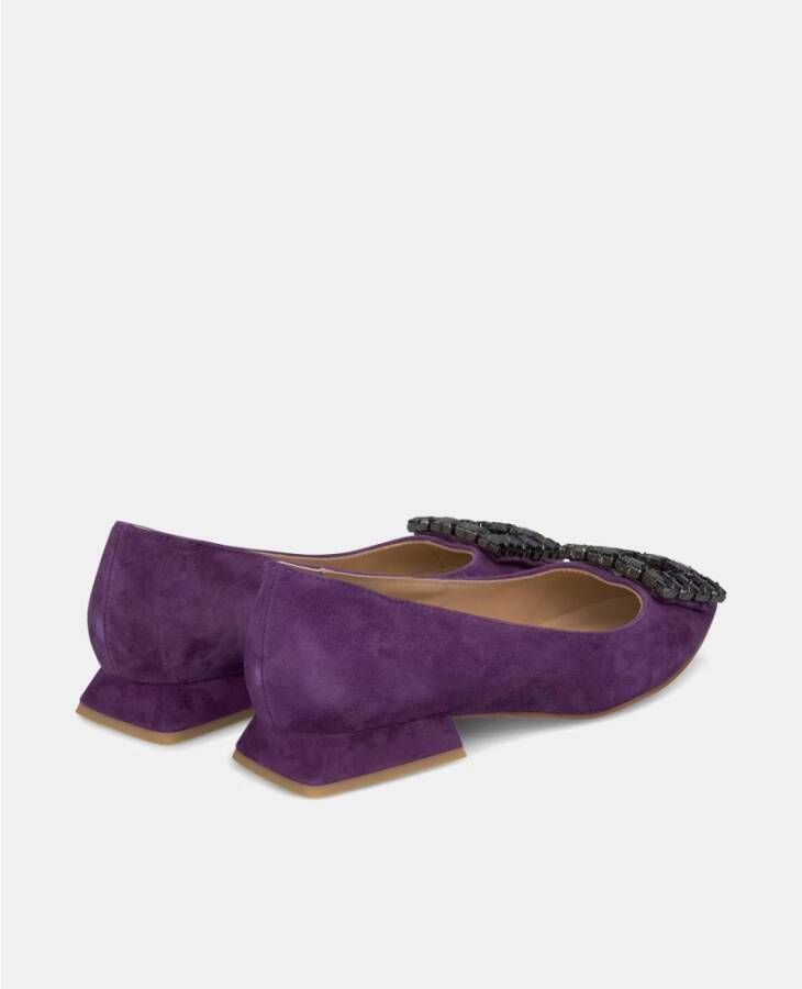 Alma en Pena Vierkante ballerina ornament Purple Dames