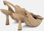 Alma en Pena Vierkante Broche Hak Schoen Beige Dames - Thumbnail 3