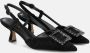 Alma en Pena Vierkante Broche Hakken Schoenen Black Dames - Thumbnail 2