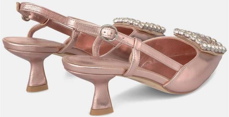 Alma en Pena Vierkante Broche Hakken Schoenen Pink Dames