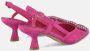 Alma en Pena Vierkante Broche Hakken Schoenen Pink Dames - Thumbnail 3