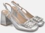 Alma en Pena Vierkante hak brogue schoen Gray Dames - Thumbnail 2