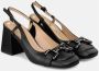 Alma en Pena Vierkante hak gesp schoen Black Dames - Thumbnail 2