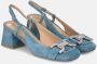 Alma en Pena Vierkante Hak Gesp Schoen Blue Dames - Thumbnail 2