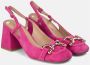 Alma en Pena Vierkante hak gesp schoen Pink Dames - Thumbnail 2