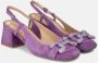 Alma en Pena Vierkante hak gesp schoenen Purple Dames - Thumbnail 2