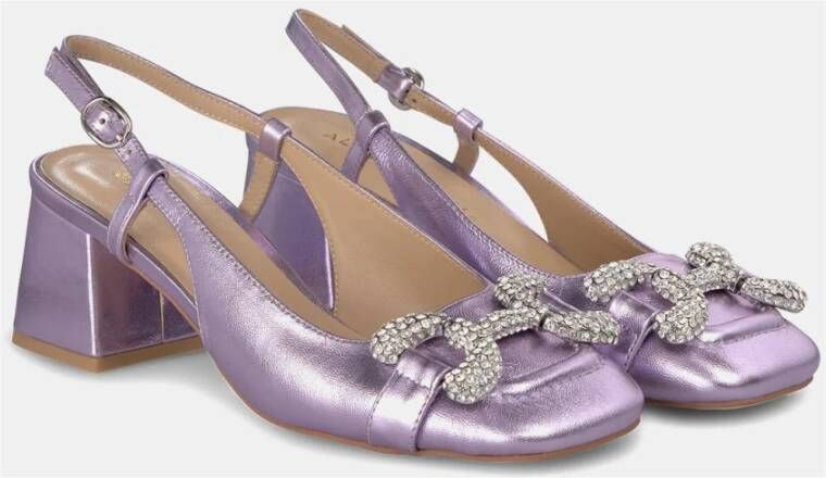 Alma en Pena Vierkante Hak Gesp Schoenen Purple Dames