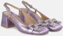 Alma en Pena Vierkante Hak Gesp Schoenen Purple Dames - Thumbnail 2