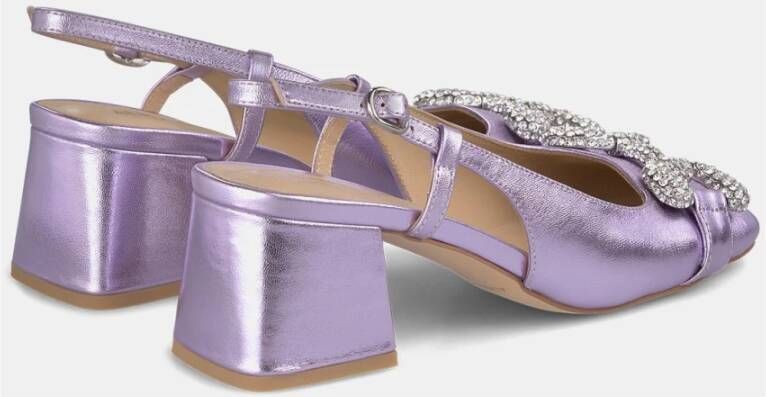 Alma en Pena Vierkante Hak Gesp Schoenen Purple Dames