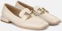 Alma en Pena Vierkante Neus Leren Loafer White Dames - Thumbnail 2