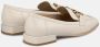 Alma en Pena Vierkante Neus Leren Loafer White Dames - Thumbnail 3