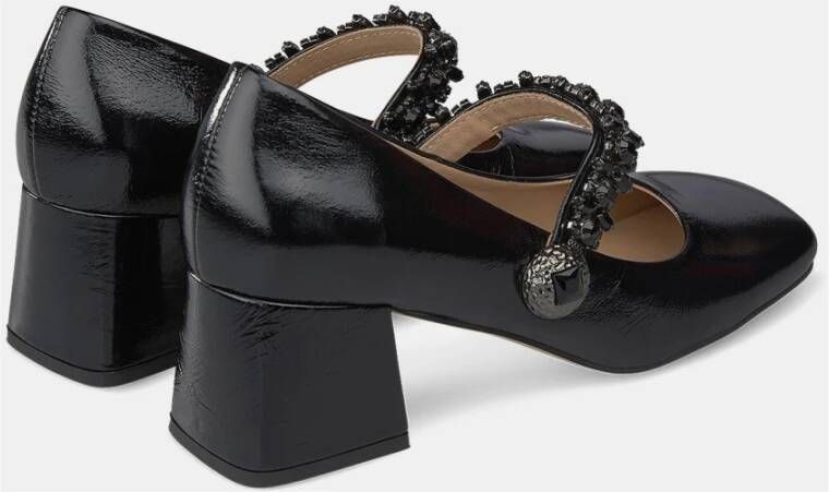 Alma en Pena Vierkante neus schoenen Black Dames