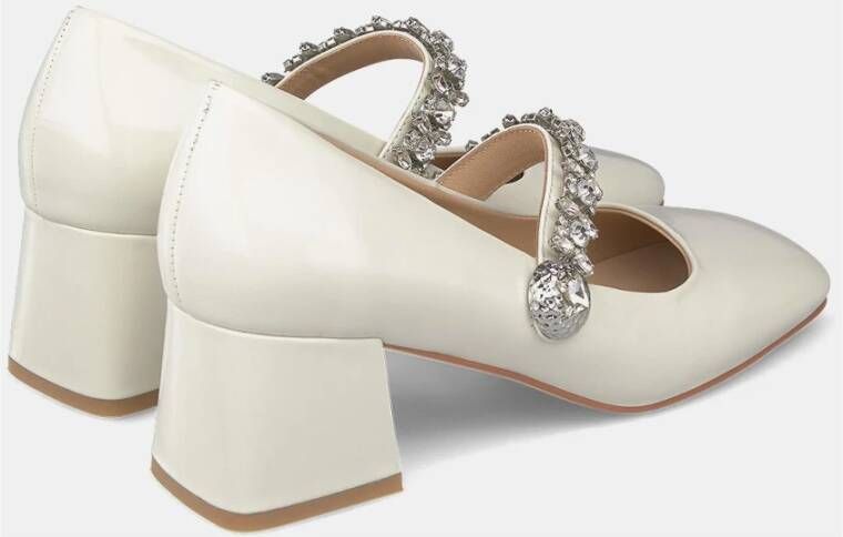 Alma en Pena Vierkante neus schoenen White Dames