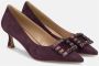 Alma en Pena Vierkante Strass Broche Hak Schoen Purple Dames - Thumbnail 2