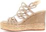 Alma en Pena Wedges Beige Dames - Thumbnail 4