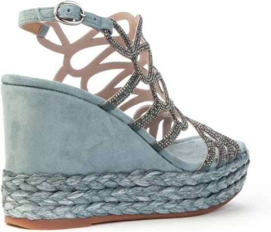 Alma en Pena Wedges Blue Dames