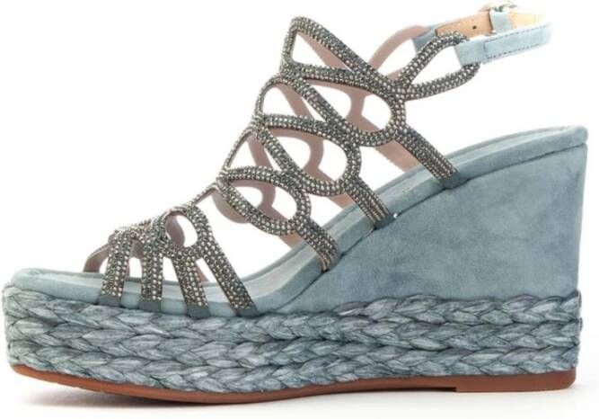 Alma en Pena Wedges Blue Dames