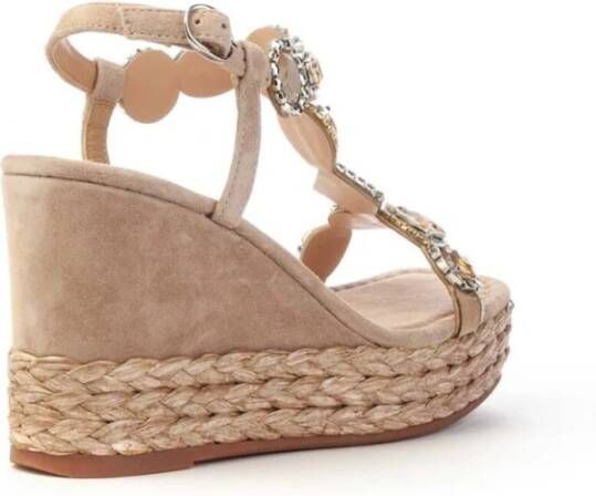 Alma en Pena Wedges Brown Dames