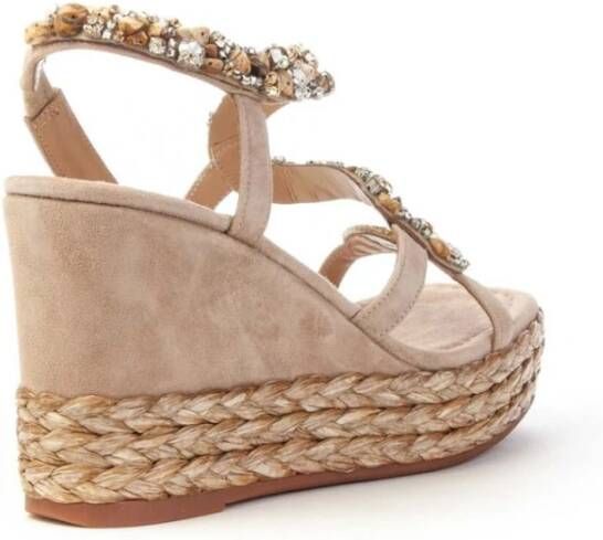 Alma en Pena Wedges Brown Dames