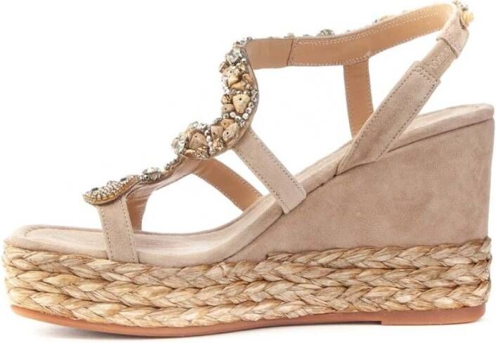 Alma en Pena Wedges Brown Dames