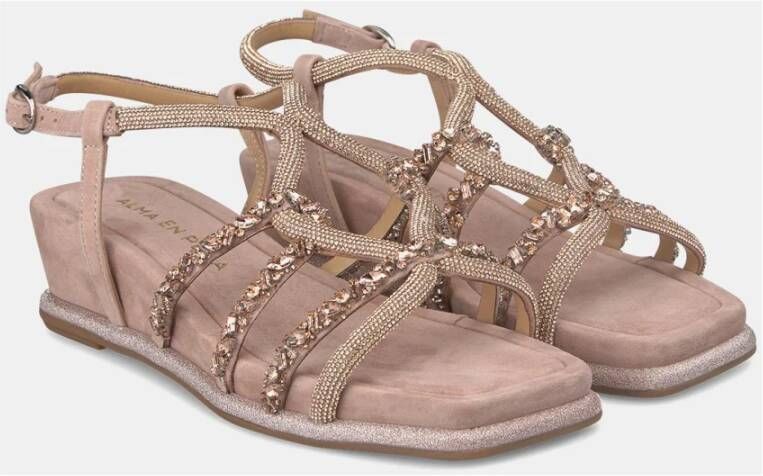 Alma en Pena Wedges Pink Dames