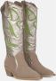 Alma en Pena Western Stijl Leren Cowboy Laarzen Green Dames - Thumbnail 2