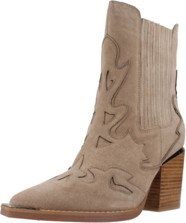 Alma en Pena Western Style Cowboy Boots Brown Dames